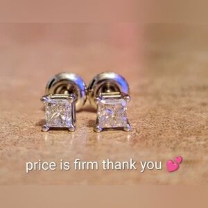 14K WG. Diam.Earrings - Will Sell As Set Or Individually. Price Firm!